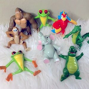 Rainforest set of animals